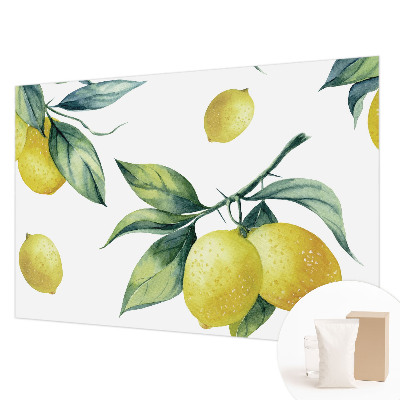 Stenska dekoracija fototapeta z motivom limone