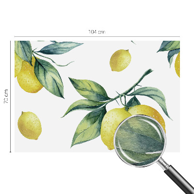 Stenska dekoracija fototapeta z motivom limone