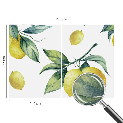 Stenska dekoracija fototapeta z motivom limone