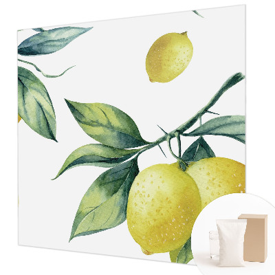 Stenska dekoracija fototapeta z motivom limone