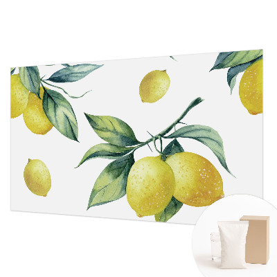 Stenska dekoracija fototapeta z motivom limone