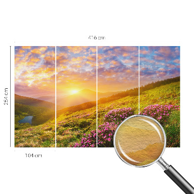 Fototapeta s tiskom z motivom gorskega zahoda