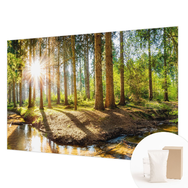 Netkana fototapeta z motivom gozdne idile