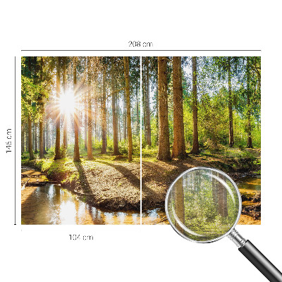 Netkana fototapeta z motivom gozdne idile