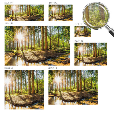 Netkana fototapeta Gozdna idila