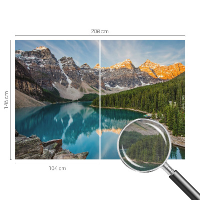 Stenska fototapeta flis Odsev v gorah