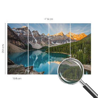 Stenska fototapeta flis Odsev v gorah