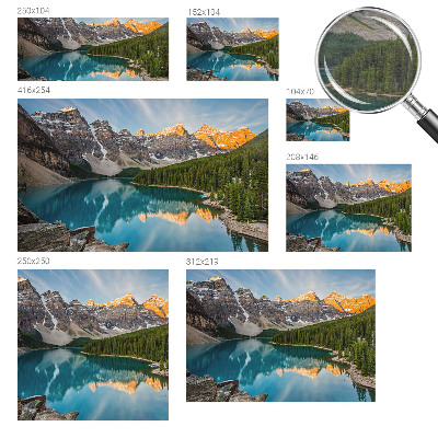 Stenska fototapeta flis Odsev v gorah