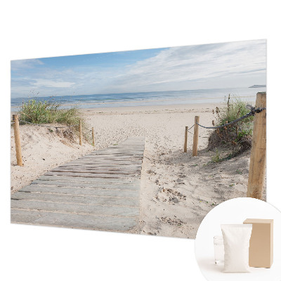 Tiskana fototapeta flis Lesena pot