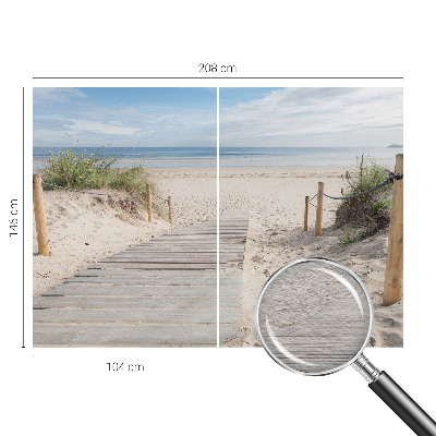 Tiskana fototapeta flis Lesena pot