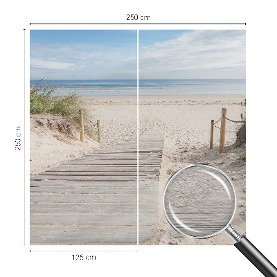 Tiskana fototapeta flis z motivom lesene poti