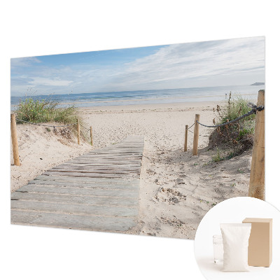 Tiskana fototapeta flis Lesena pot