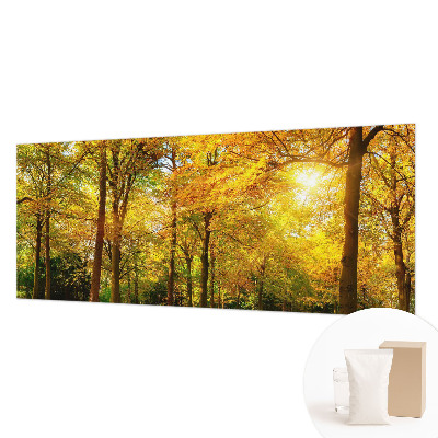 Fototapeta za dnevno sobo Zlati listi