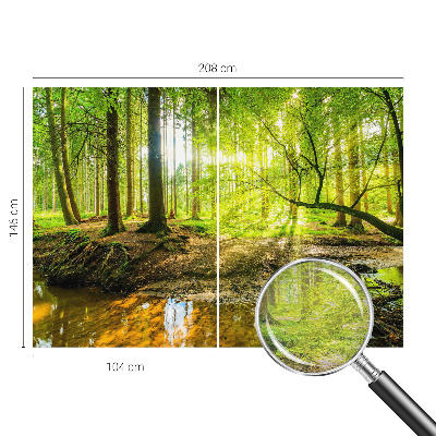 Flis fototapeta za otroško sobo z motivom zelene pokrajine