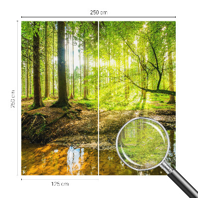 Flis fototapeta za otroško sobo z motivom zelene pokrajine