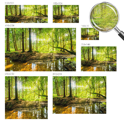 Flis fototapeta za otroško sobo z motivom zelene pokrajine