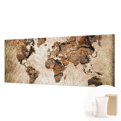 Visokokakovostna fototapeta Leseni zemljevid