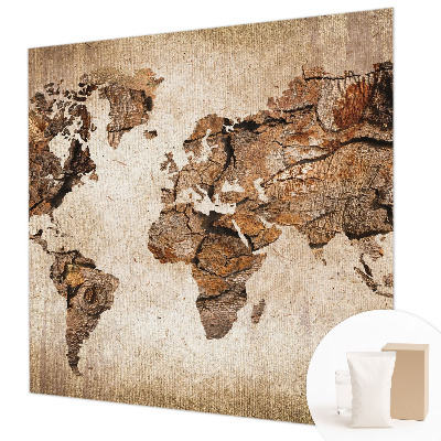 Visokokakovostna fototapeta Leseni zemljevid