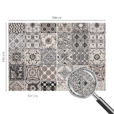 Stenska dekoracija fototapeta Vzorci ploščic