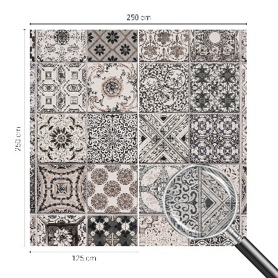 Stenska dekoracija fototapeta Vzorci ploščic