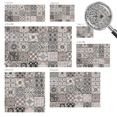 Stenska dekoracija fototapeta Vzorci ploščic