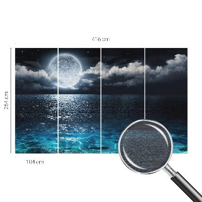 Flis fototapeta Nočno morje