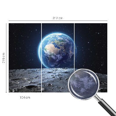 Netkana fototapeta s kosmično panoramo