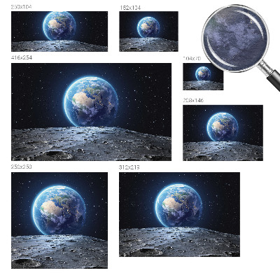 Netkana fototapeta Kozmična panorama