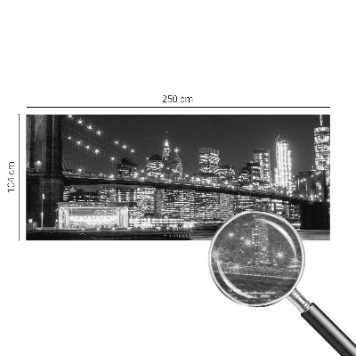 Stenska fototapeta flis z motivom nočne panorame