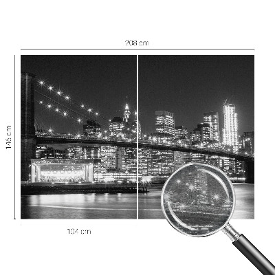 Stenska fototapeta flis z motivom nočne panorame