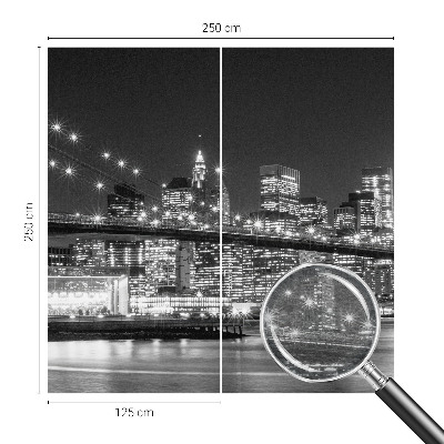 Stenska fototapeta flis z motivom nočne panorame
