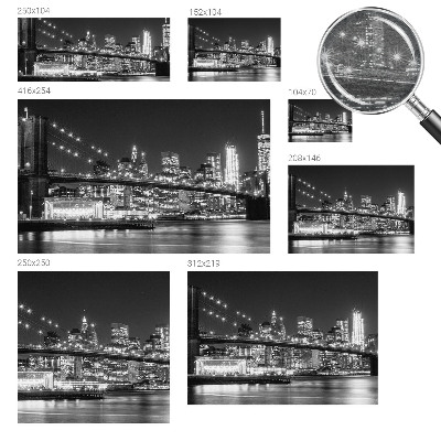 Stenska fototapeta flis z motivom nočne panorame