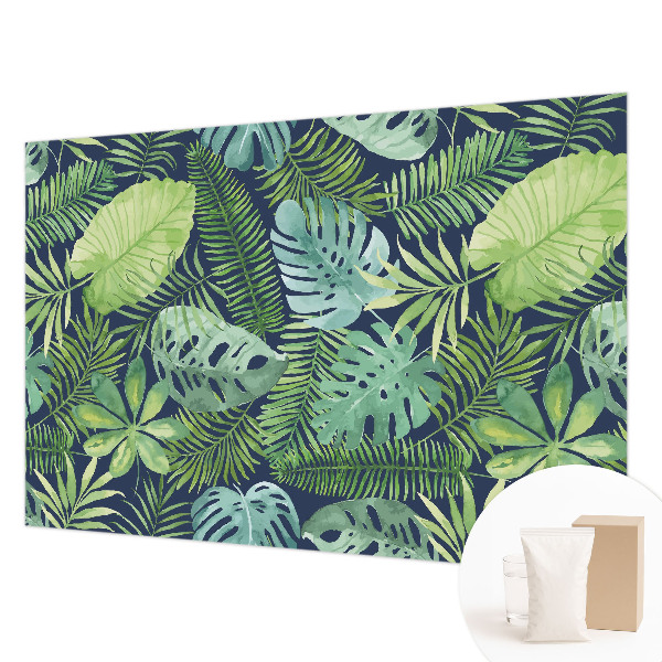 Stenska dekoracija fototapeta Tropski listi