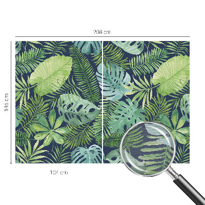 Stenska dekoracija fototapeta Tropski listi