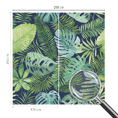 Stenska dekoracija fototapeta Tropski listi