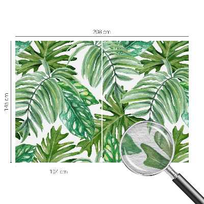 Flis fototapeta Eksotični listi