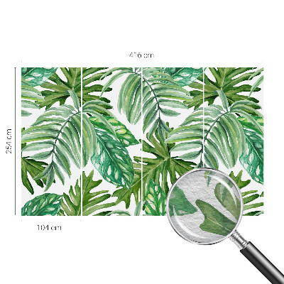 Flis fototapeta Eksotični listi