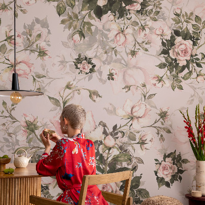 Netkana fototapeta Cvetlični vzorec