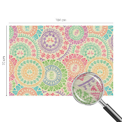 Tiskana fototapeta flis Barvite mandale