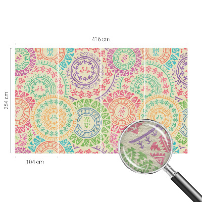 Tiskana fototapeta flis Barvite mandale