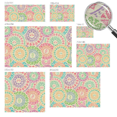 Tiskana fototapeta flis Barvite mandale