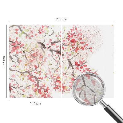 Moderna fototapeta Cvetoče veje