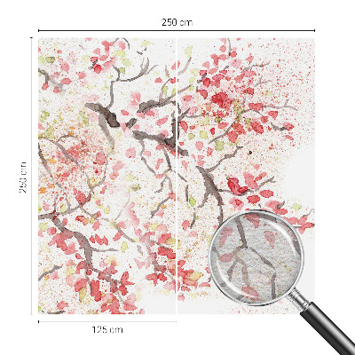 Moderna fototapeta Cvetoče veje