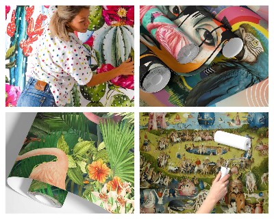 Moderna fototapeta s motivom cvetočih vej