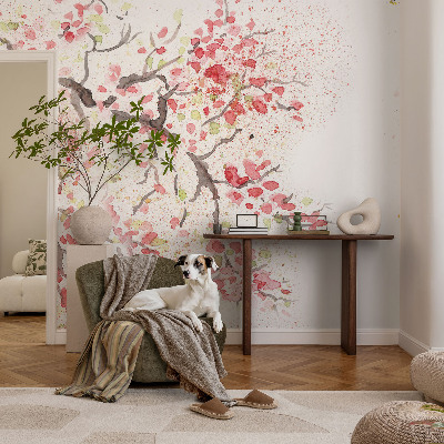 Moderna fototapeta Cvetoče veje