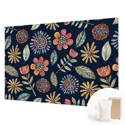 Fototapeta za spalnico Cvetlični mozaik