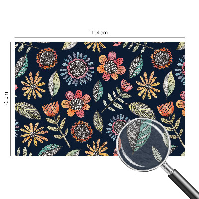 Fototapeta za spalnico Cvetlični mozaik