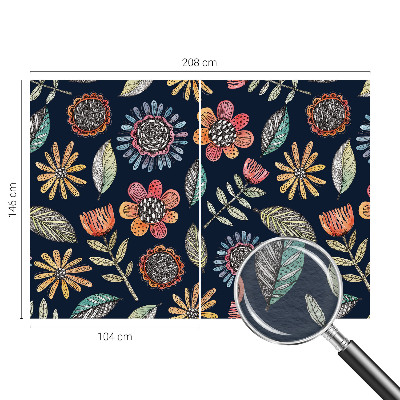 Fototapeta za spalnico Cvetlični mozaik