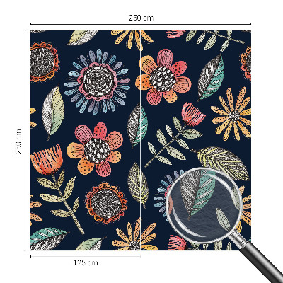 Fototapeta za spalnico Cvetlični mozaik