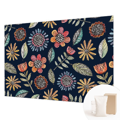 Fototapeta za spalnico Cvetlični mozaik